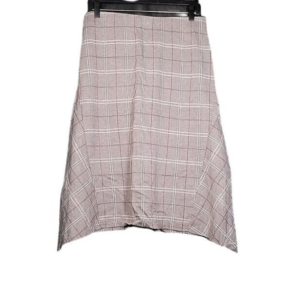 J. Jill Plaid Ponte Midi Skirt Sz S - Picture 1 of 8